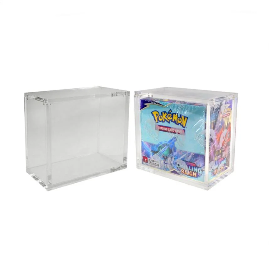 Transparent Magnetic Lid Acrylic Game Card Booster Box Display Case