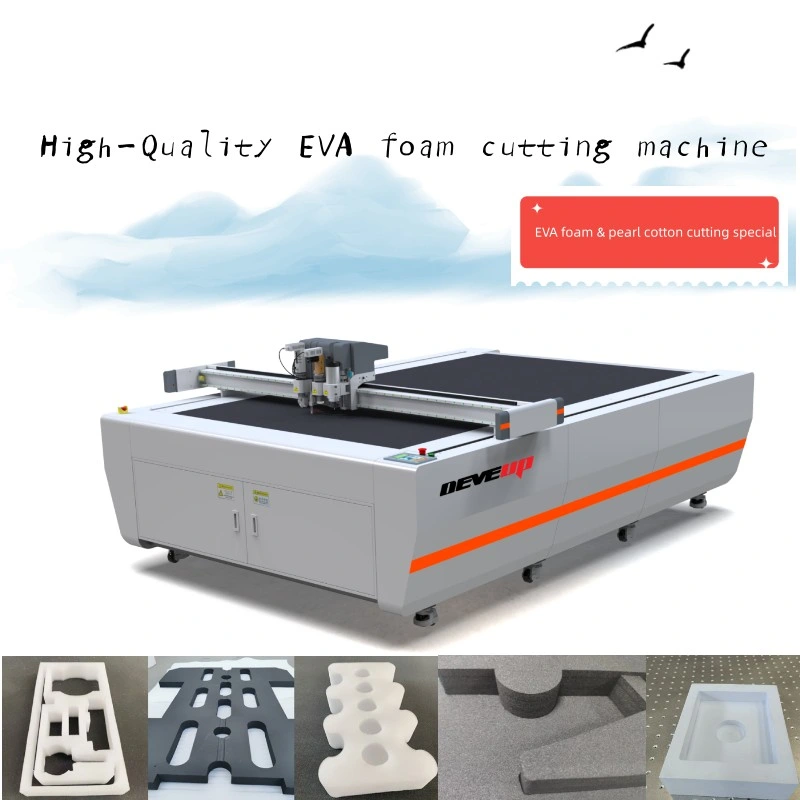 CNC Knife Cutter Machine for Cutting Engraving Polyethylene Foam EVA EPE PE XPE Silicone Sponge Cotton PVC Packaging Foams Insert