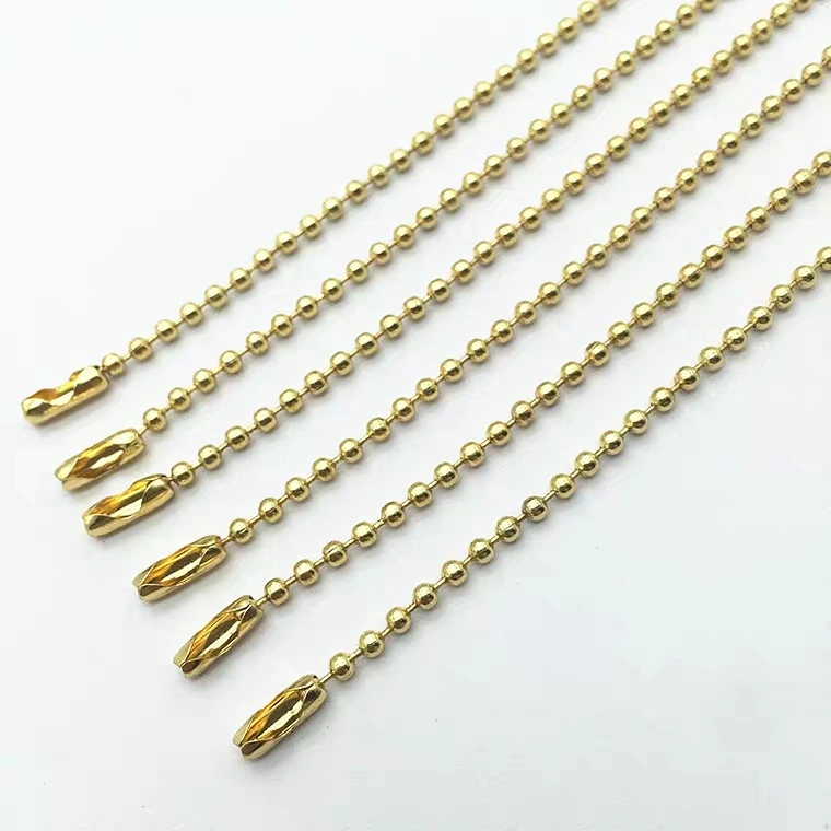 Stainless Steel Tag Chain Wholesale/Supplier DIY Accessories Keychain Beaded Chain Necklace