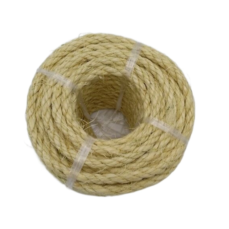 Trenzado de 100% Natural Sisal Manila saco de yute de la cuerda de cáñamo cuerda de embalaje