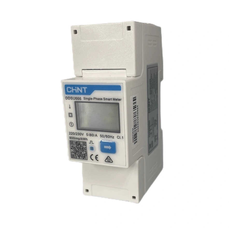 Chint Ddsu666 80A 60A 220V 230V 240V 2p RS485 Modbus Chnt Monitor Power Energy Single Phase Smart Meter for Inverters