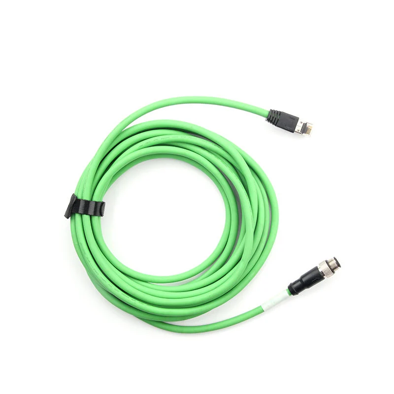 High quality/High cost performance  Customizable Cable Assembly RJ45 8p8c Coded Male to M12 4p Male Circular Electric Accessories