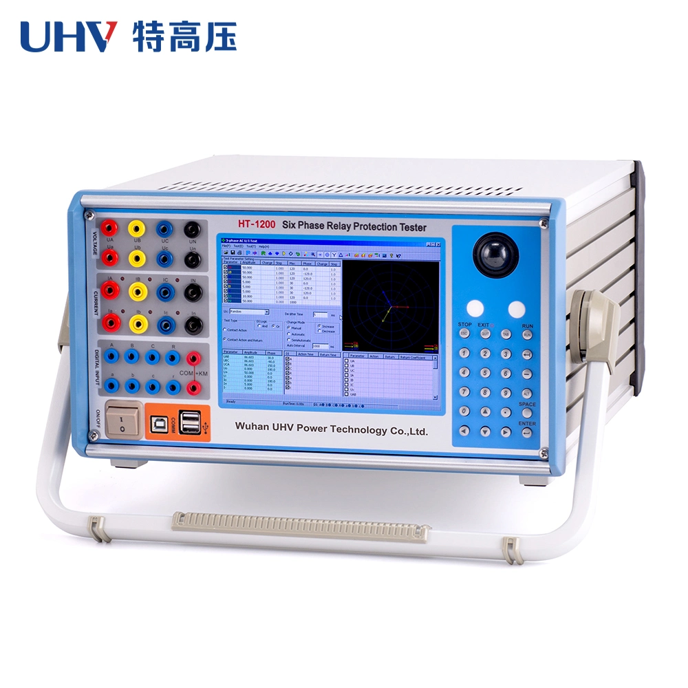 Ht-1200 6 Phase Microcomputer Protection Relay Tester Electrical Primary Current Injection Test Set