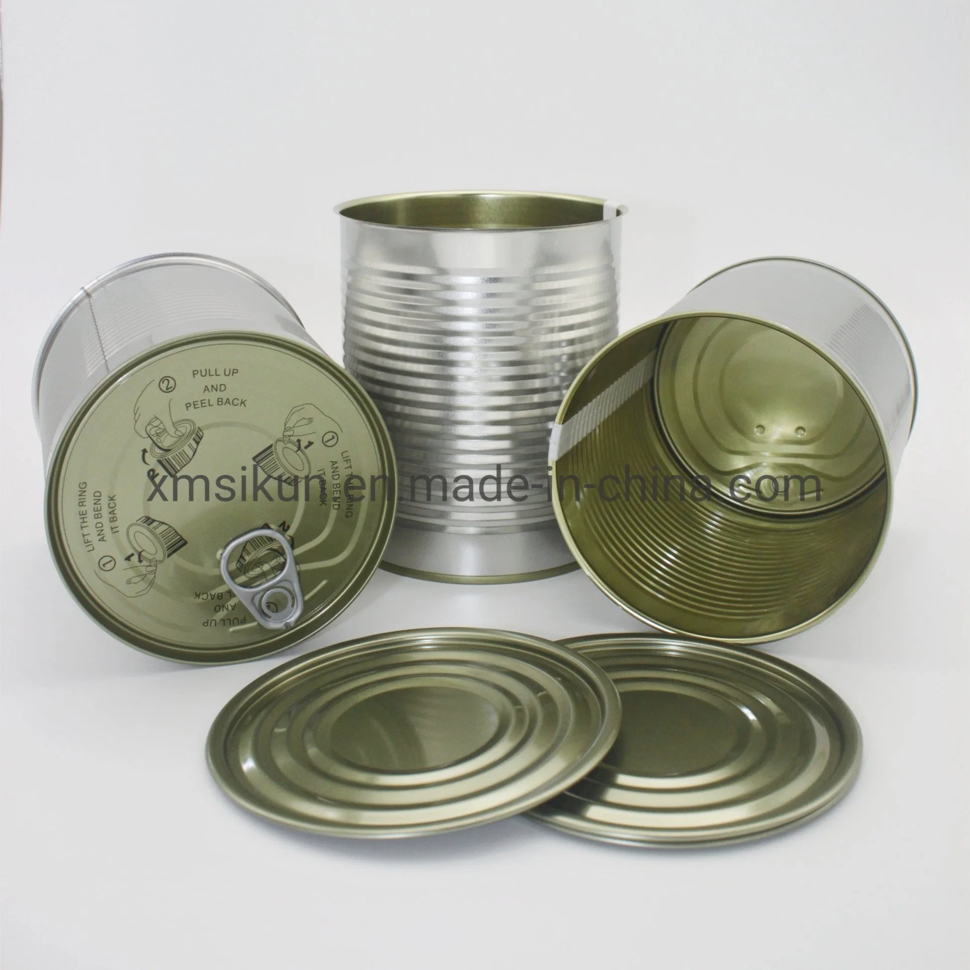 Low Price Sale 9121# High quality/High cost performance  Tinplate Metal Tin Canned Vegetables and Fruits