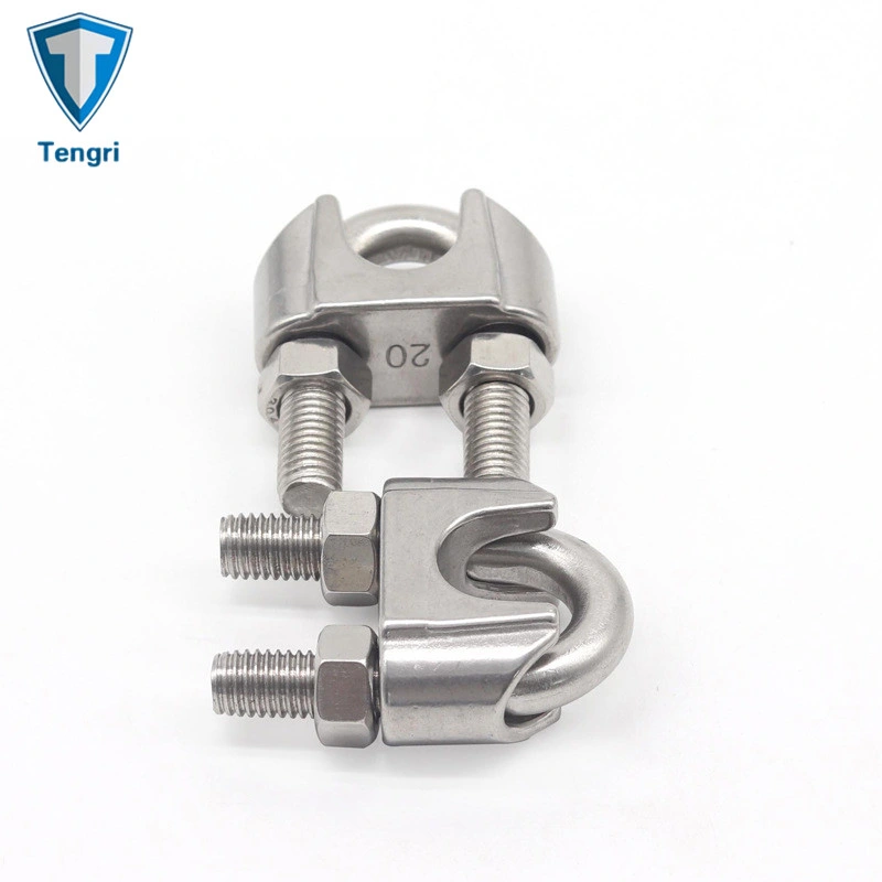 Rigging Hardware Stainless Steel DIN 741 Malleable Wire Rope Clip 3mm 5mm