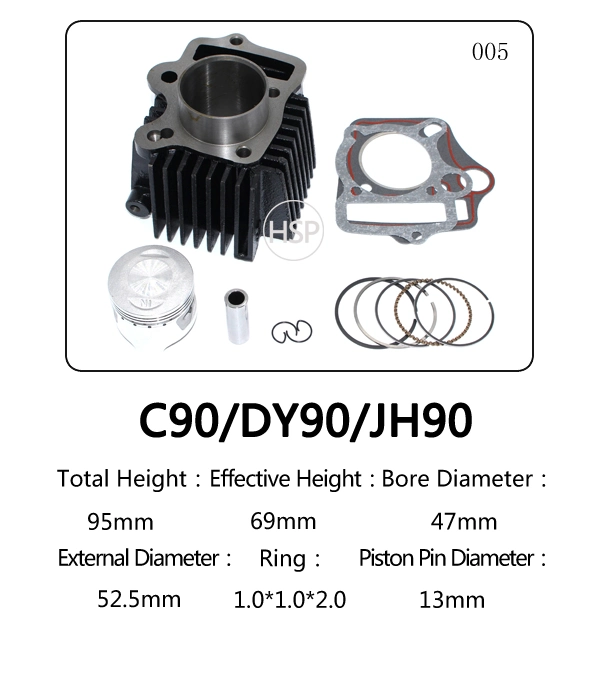 Las piezas del motor scooter motocicleta Kit de Bloque motor de Honda C50 C70 C90 C100 C110