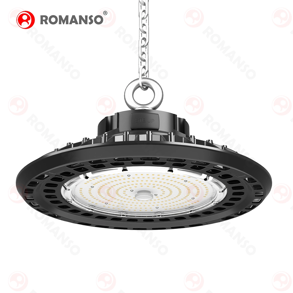 Comutável entre Romanso China LED Industrial de wattagem OVNI Alumínio Iluminação High Bay