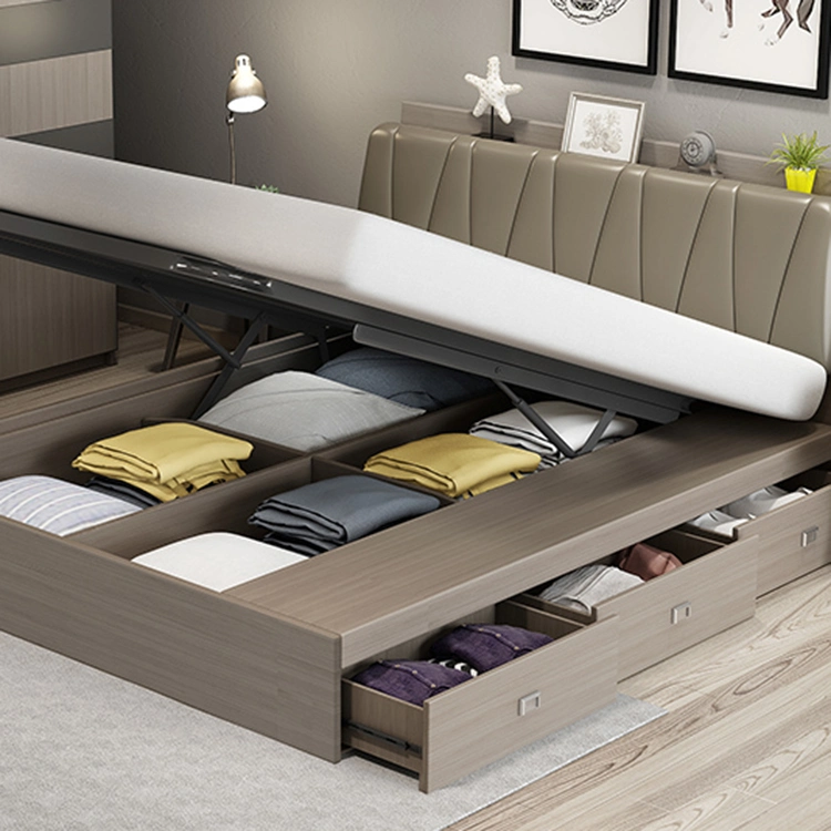 Moderne Möbel für Nordic Home Schlafzimmer Möbel Holz Melamin MDF Schlafzimmer Sätze