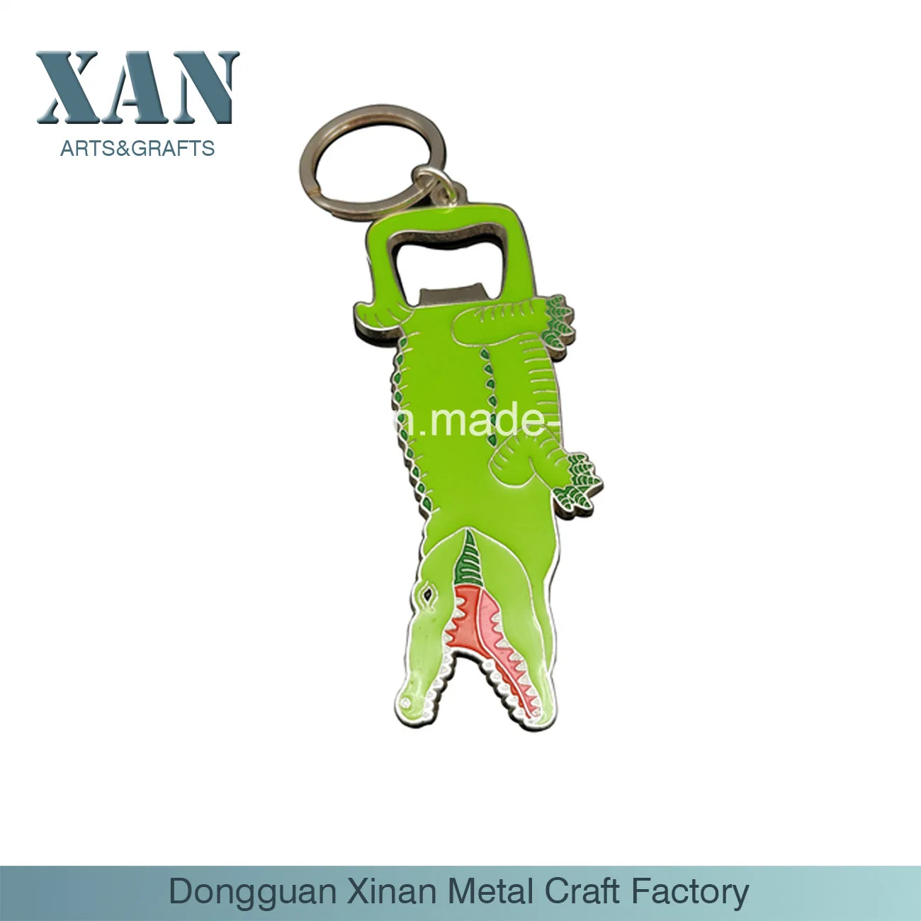 Custom Metal Enamel Animal Dolphin Keychain with Bottle Opener