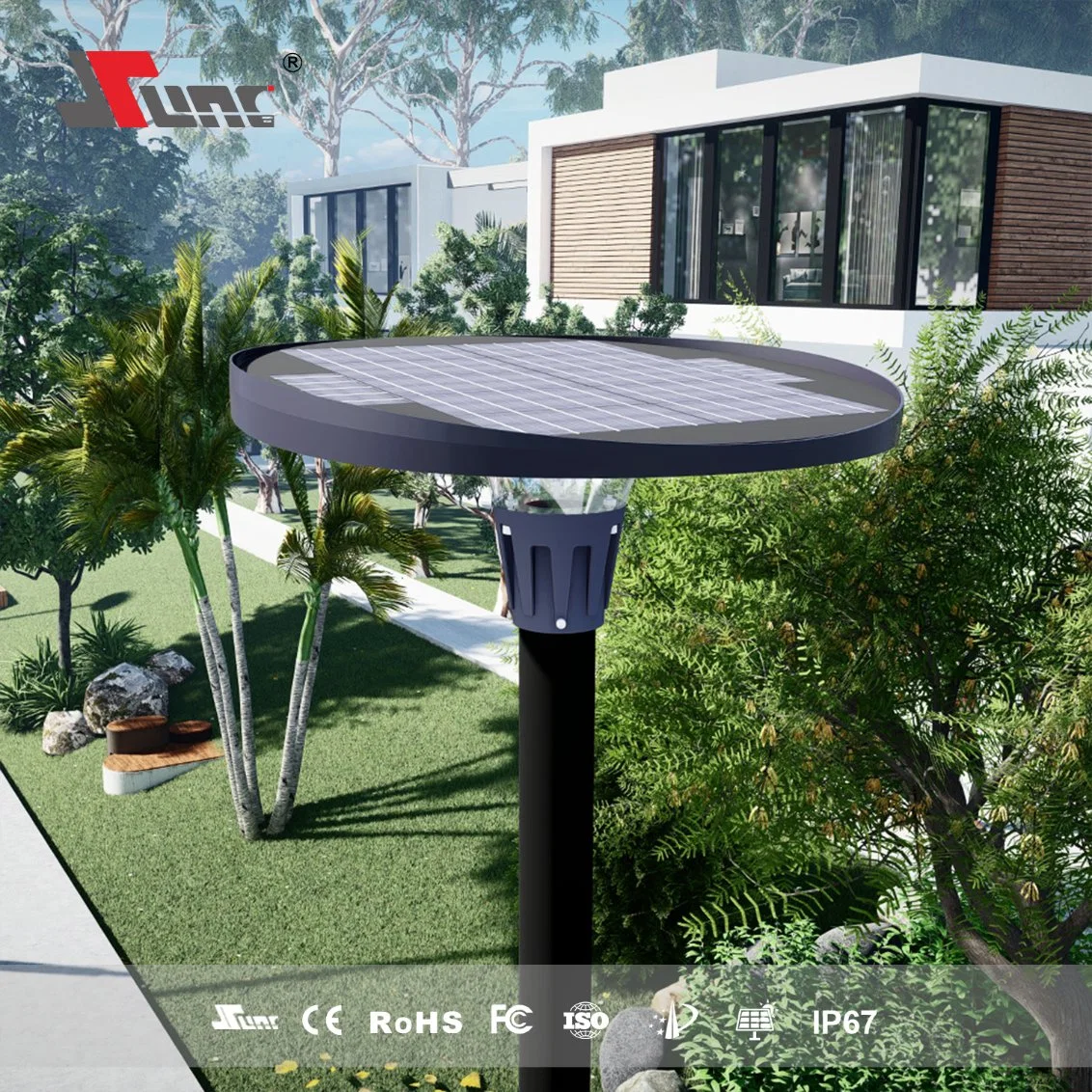 Mj-Ew1200 Chinese Manufacturer Waterproof Solar Garden Lightn with Warm White