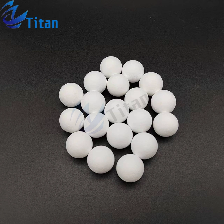 Bille en céramique inerte 3 mm de 6mm 9mm en aluminium les billes en céramique oxyde de support de catalyseur en céramique alumine boule de remplissage en céramique comme support de catalyseur et d'emballage de la tour