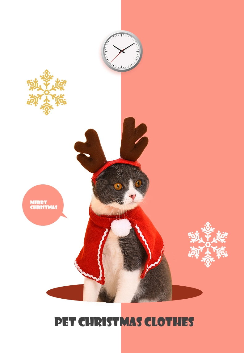 Dog Costume Christmas Pet Dog Clothes Winter Hoodie Coat Pet Clothing