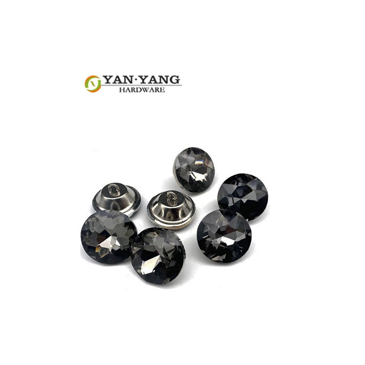 Yanyang Durable 22mm Round Crystal Sofa Buttons 25mm Upholstery Furniture Buttons