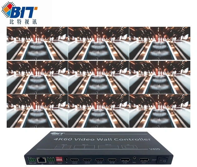 Controlador de pared de vídeo profesional de audio y vídeo 4K 8K 1X3 3X3 Pantalla de TV 2X3