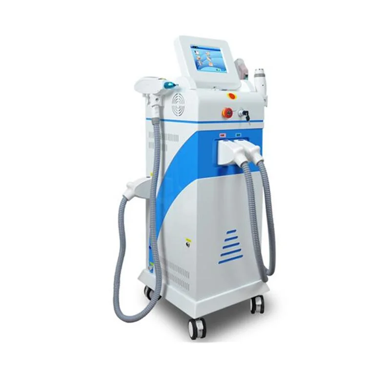 Mais recente 360 Magneto Opt IPL RF ND YAG Laser 4in1 Equipamento de beleza com depilação