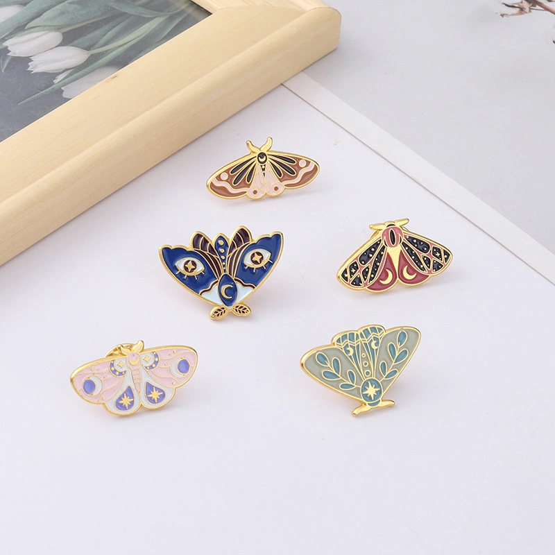 Creative Cartoon Butterfly Series Baking Lacquer Alloy Badge Accessories Brooch