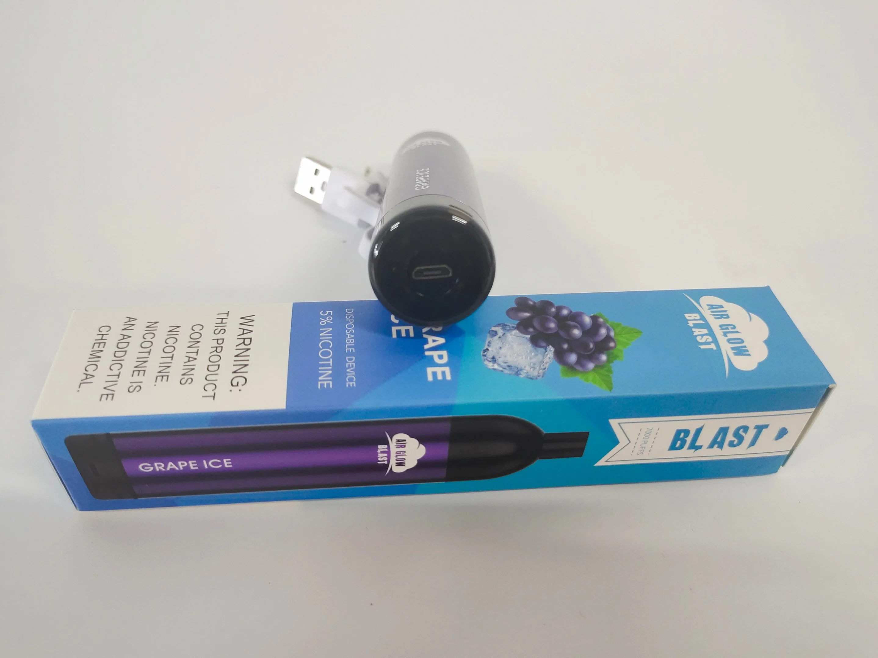 Vape Pen en gros en vrac Air Glow Blast 7000 bouffées 16ml rechargeable.