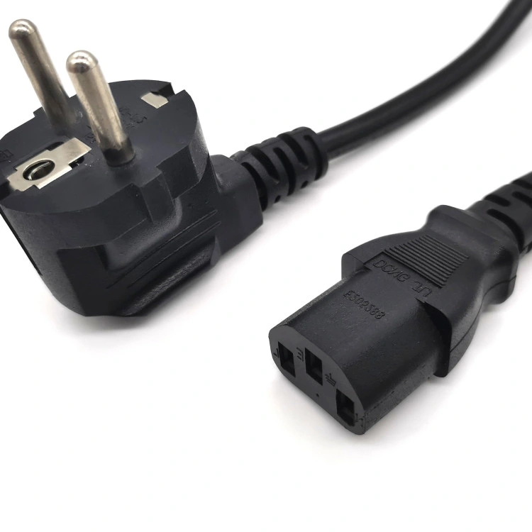 High quality/High cost performance  European 3 Pin Power Cord Computer EU Power Cable