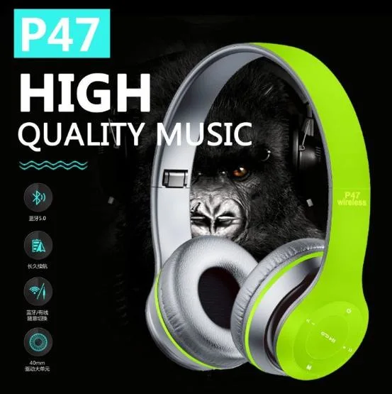 Bluetooth on Ear Stretchable Headphone Game Version Bluetooth Headphone