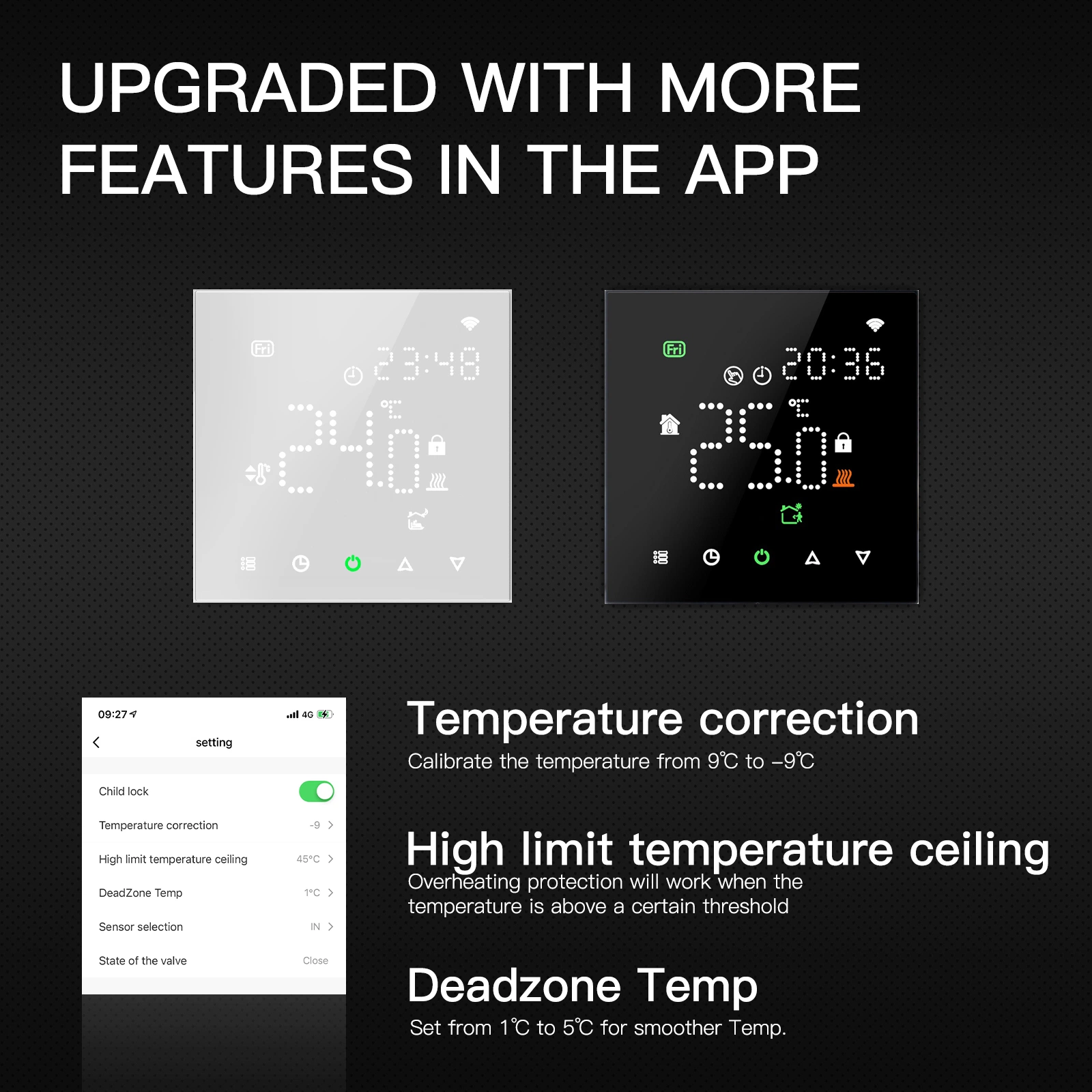 Electric Underfloor Heating Thermostat Smart WiFi Thermostat Temperature Controller with Touch Screen