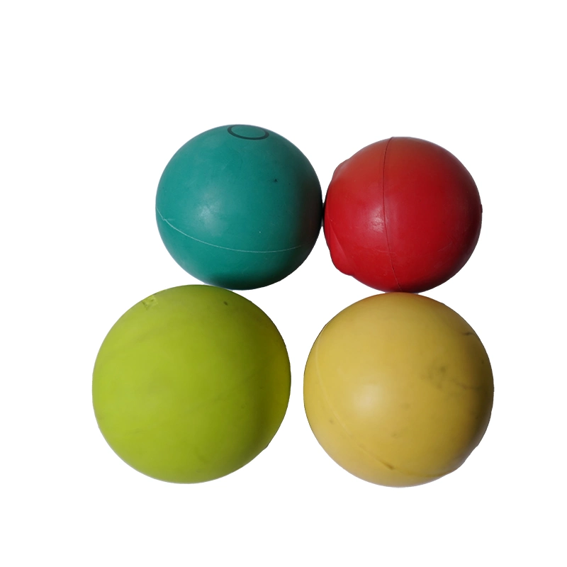 High Quality Bite Resistant Ball Pet Toys Bone Shape Solid Bouncy Ball Dog Toy