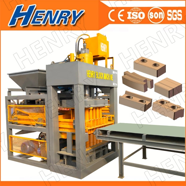 200 Tons Hydraulic Pressure Hr10-10 Full Automatic Cement Interlocking Brick Machine