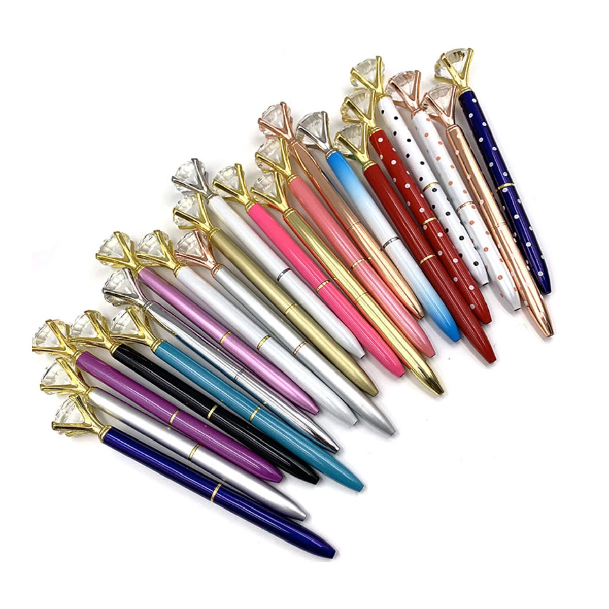 Crystal Diamond Metal Ballpoint Pens