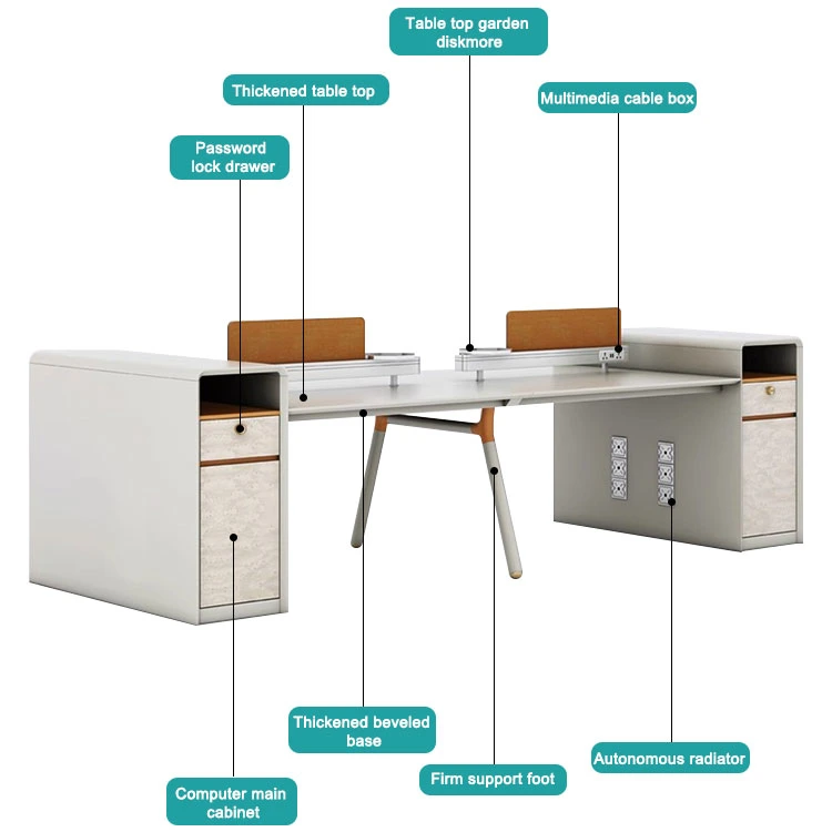 Table en bois Liyu organiseur de bureau modèle Plan pour la décoration de meubles maille avec tiroir coulissant Desk