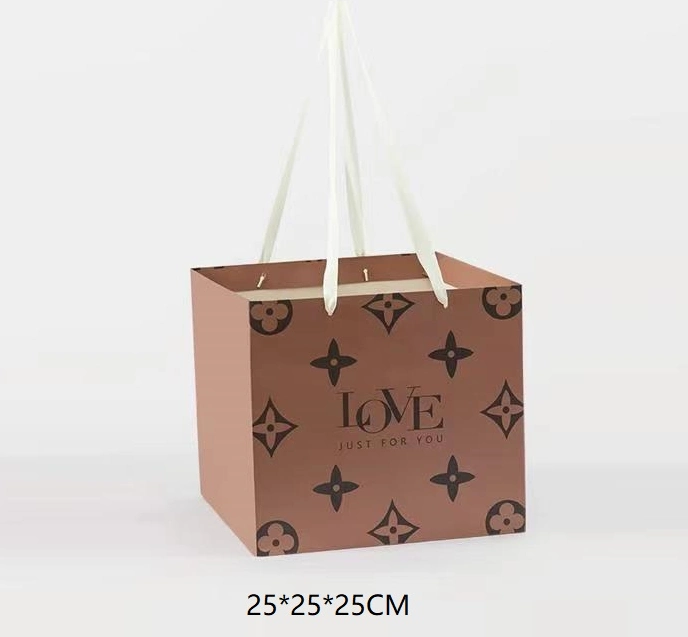 Черная модная бумага Shopping Bag for Valentine Love Gifts with Обработка принять настройку