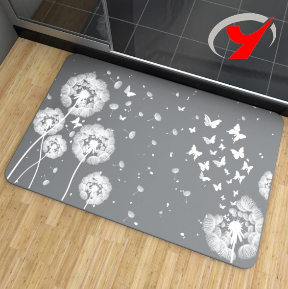 Japan 60X39 Custom Quick Wash Dry Bathroom Diatom Earth Diatomite Mat