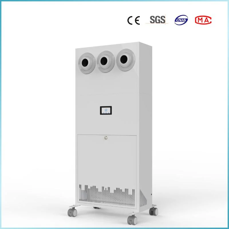 RoHS Large Area Commercial Hospital Portable 1500m3/H Air Flow H13/H14 HEPA Filter UV UVC Light Germicidal Medical Grade Plasma Air Purification System