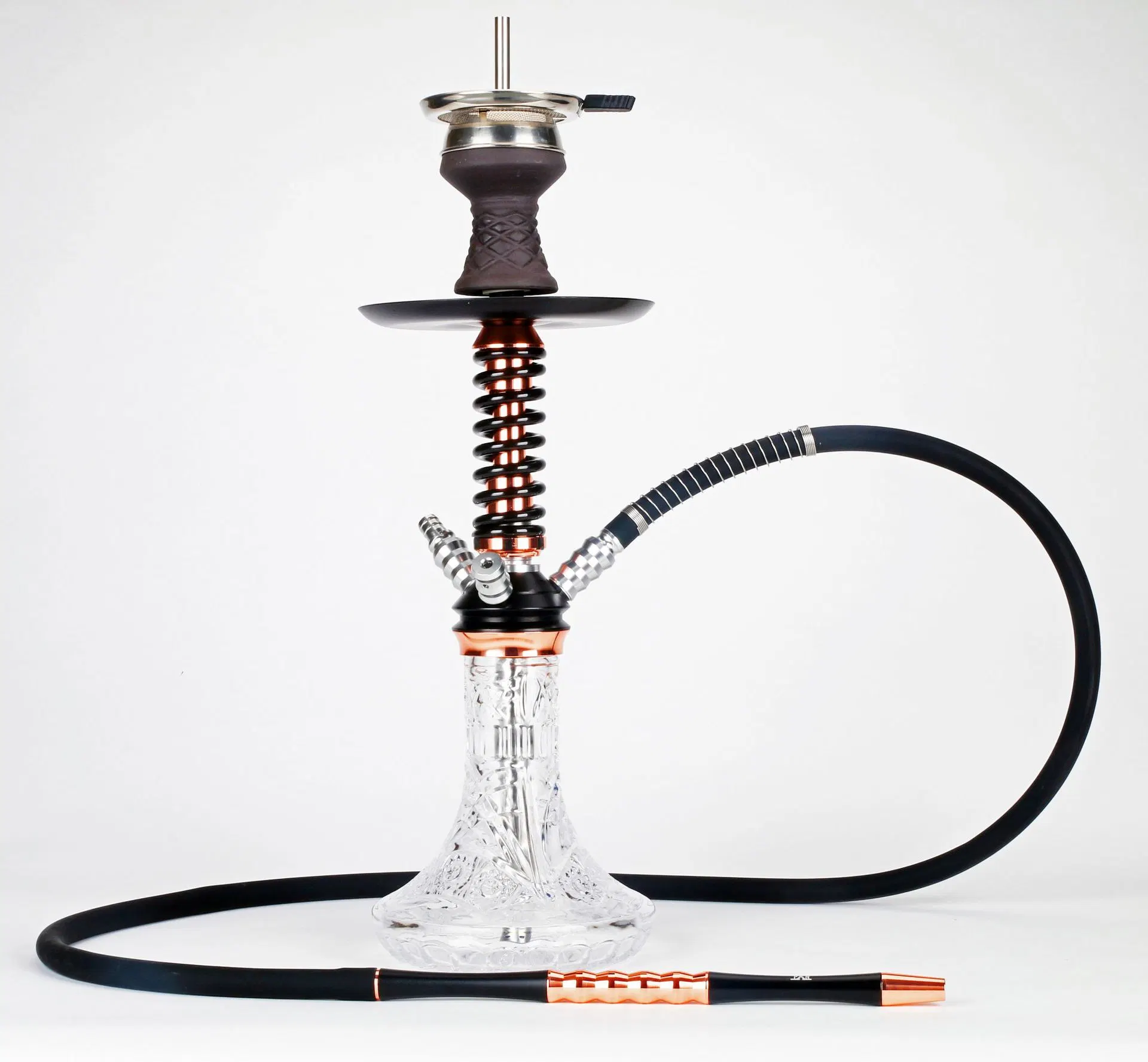 Hookah 3 Hose Shisha Spring Sheesha Complete Set with Hookah Bowl Charcoal Holder