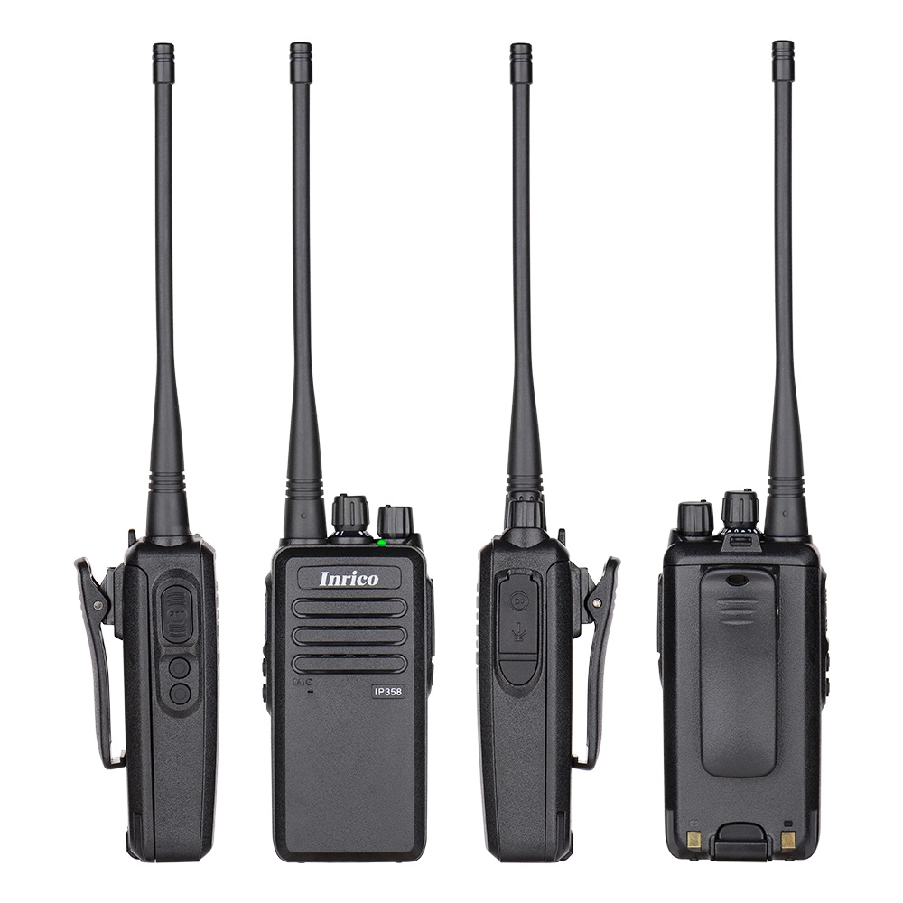 El último producto Inrico UHF Walkie Talkie Impermeable IP54, dos en uno