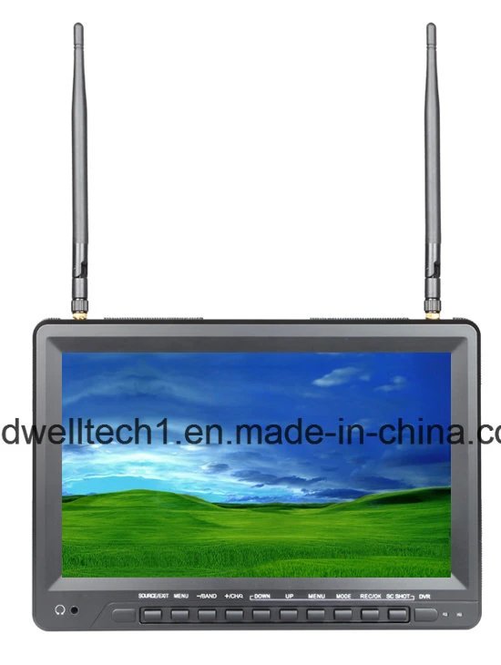 5.8GHz Fpv 32CH Dual Diversity 10.1inch HD Monitor for RC Quadcopter Helicopter