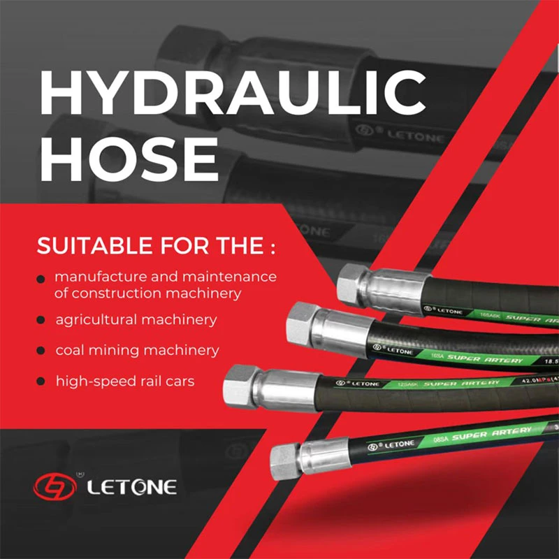 Ultra-High Temperature and Heat Resistant Oil Wire Braided Hydraulic Hose 200&ordm; C