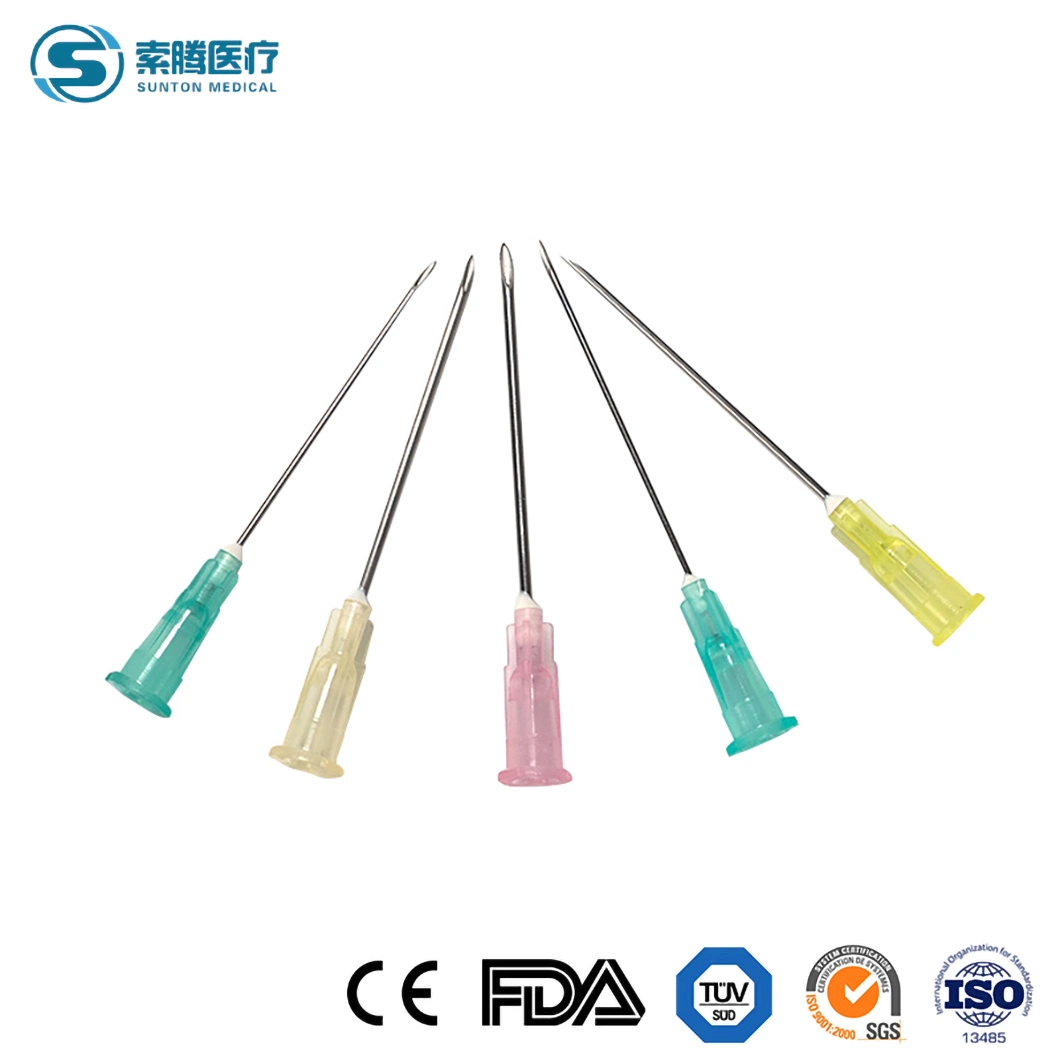 Sunton Self Retracting Needle China Hypodemic Needle Factory Wholesale Medical Disposable Injection Needle Syringe Needle Stainless Hypodermic Injection Needle