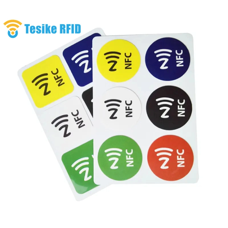 Custom Printing Writable Programmable Square NFC Ntag215 Sticker Tag