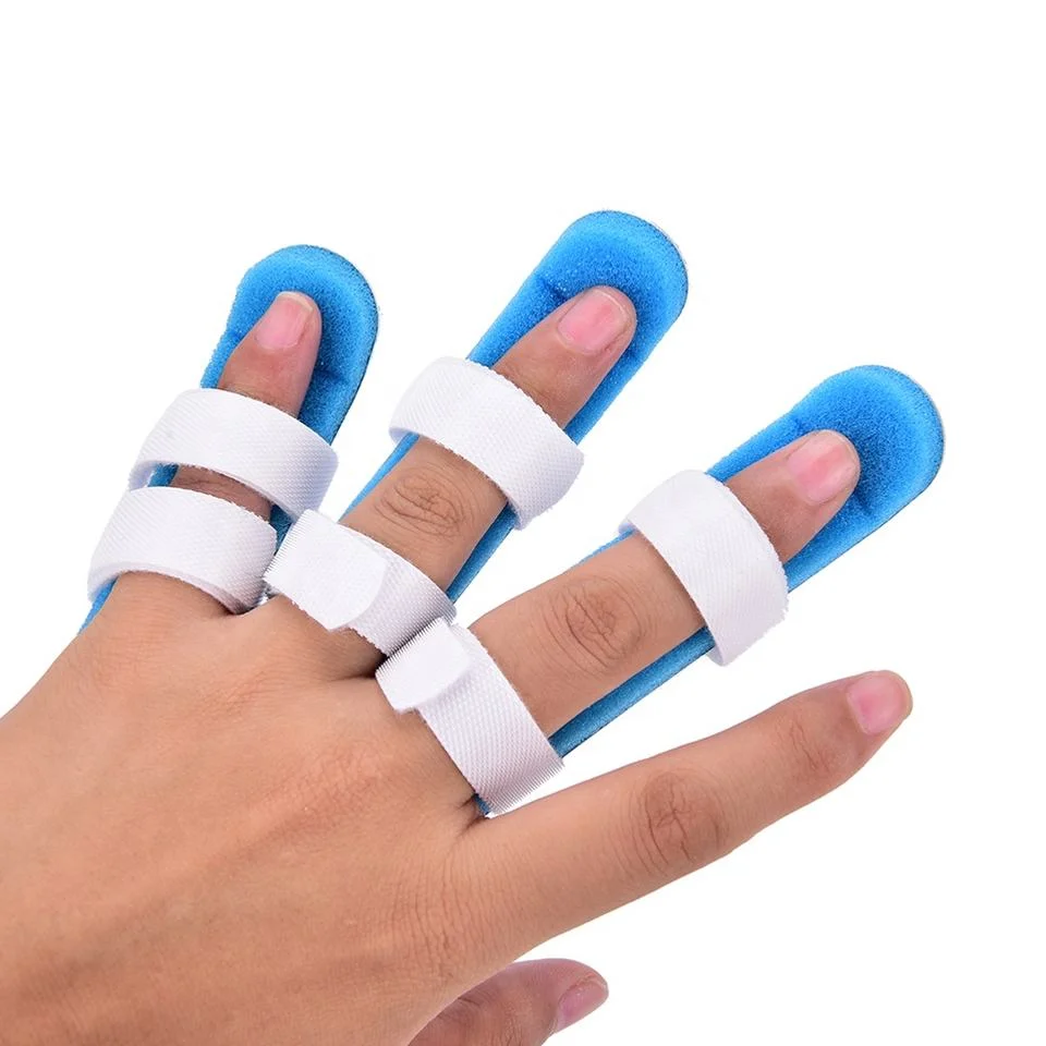 Medical Supplies Soft Padded Aluminum Orthopedic Finger Splint for Finger Fracture or Sprain