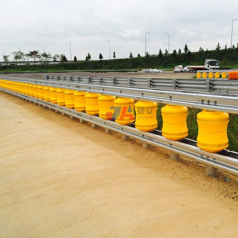 CE-Standard Verkehrssicherheit ISO-Standard EVA Becher Drehzylinder Rolling Guardrail PU und PVC-Rollenbarriere in China hergestellt