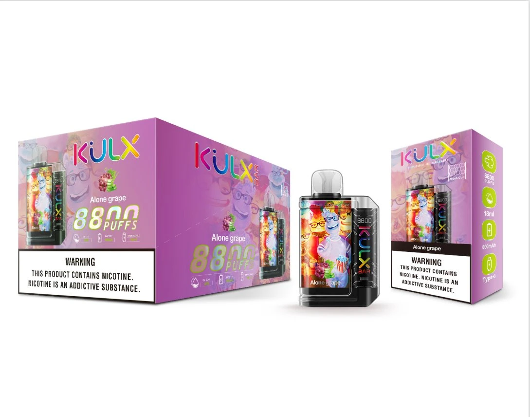 En stock Hot Vender VAPE lápiz Kulx Bar 8800 Soplos