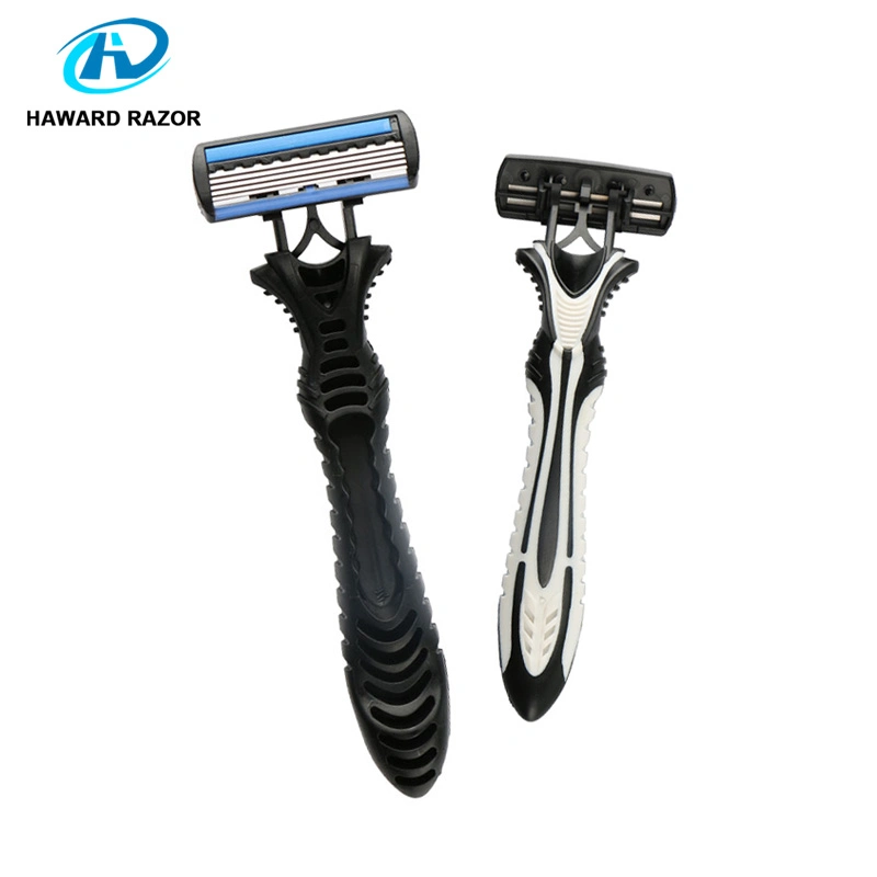 D523L Private Label Razor five Blades ABS Plastic Rubber Disposable Shaving men Razor