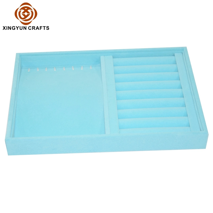 Wholesale/Supplier Jewelry Ring Slot Display Box Velvet Ring Packaging Tray Box Necklace Display