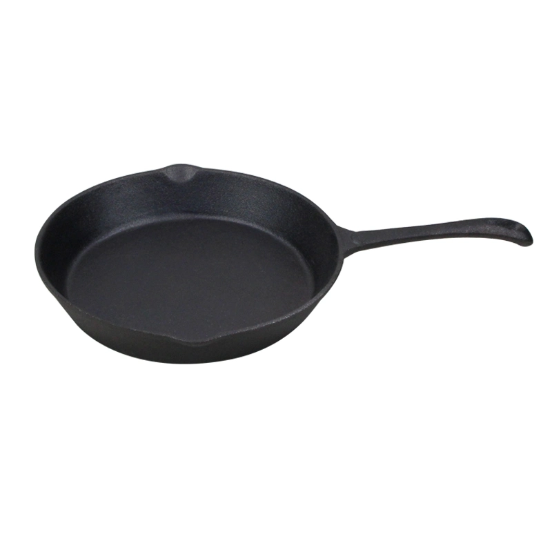 6" 8" 10" OEM Logo Degisn Preseasoned Coating Cast Iron Fry Pan Kitchen Cast Iron Cookware Cast Iron Frypan Set Frying Pan