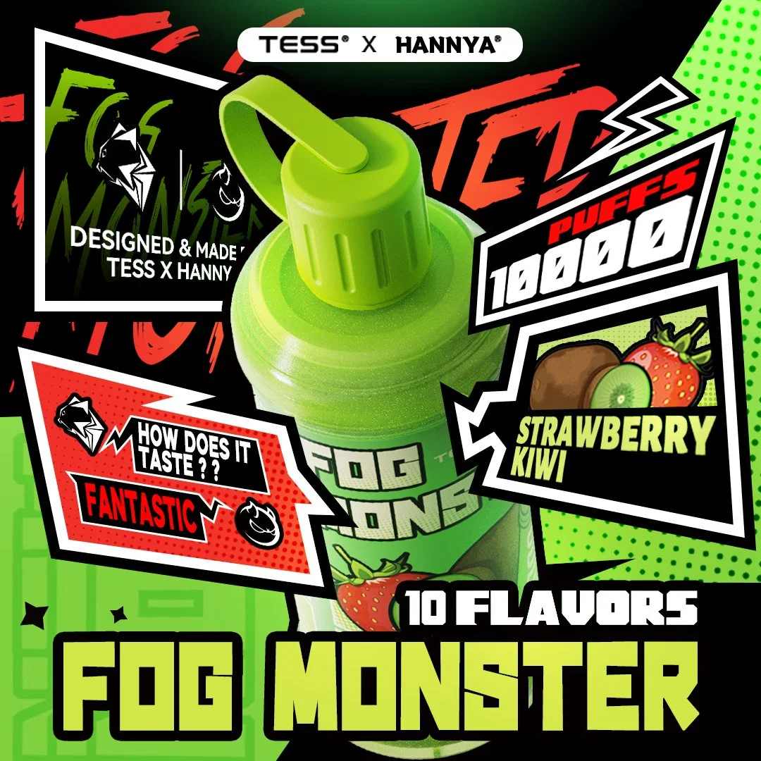 2023 Australia Hot Sale Factory Wholesale E-Cig Fog Monster 10000 Puffs 17ml 10 Flavors Rechargeable