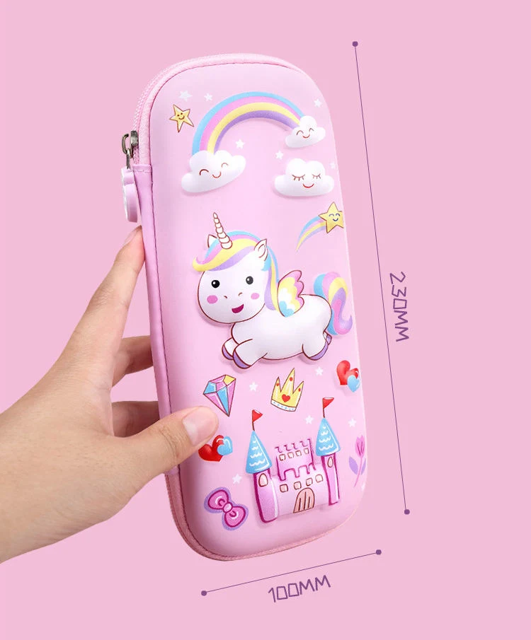 Magical 3D Creature Pink Little Pony Unicorn Pencil Case