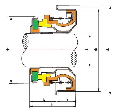 2019 Auto Cooling Water Pump Mechanical Seal Type Fbmt Motorcycle Parts