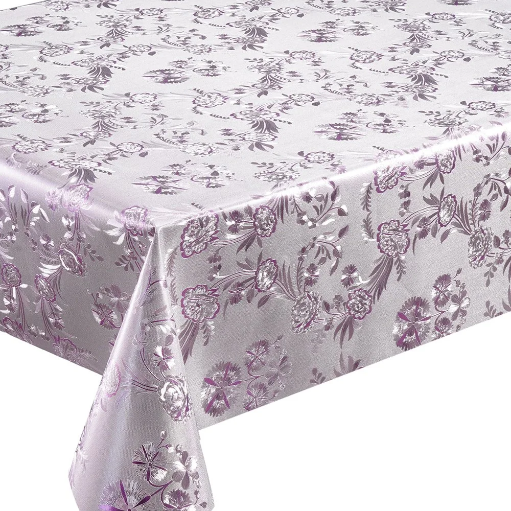 Polyester Oilproof Waterproof Retangle PVC Independent PVC Table Cover