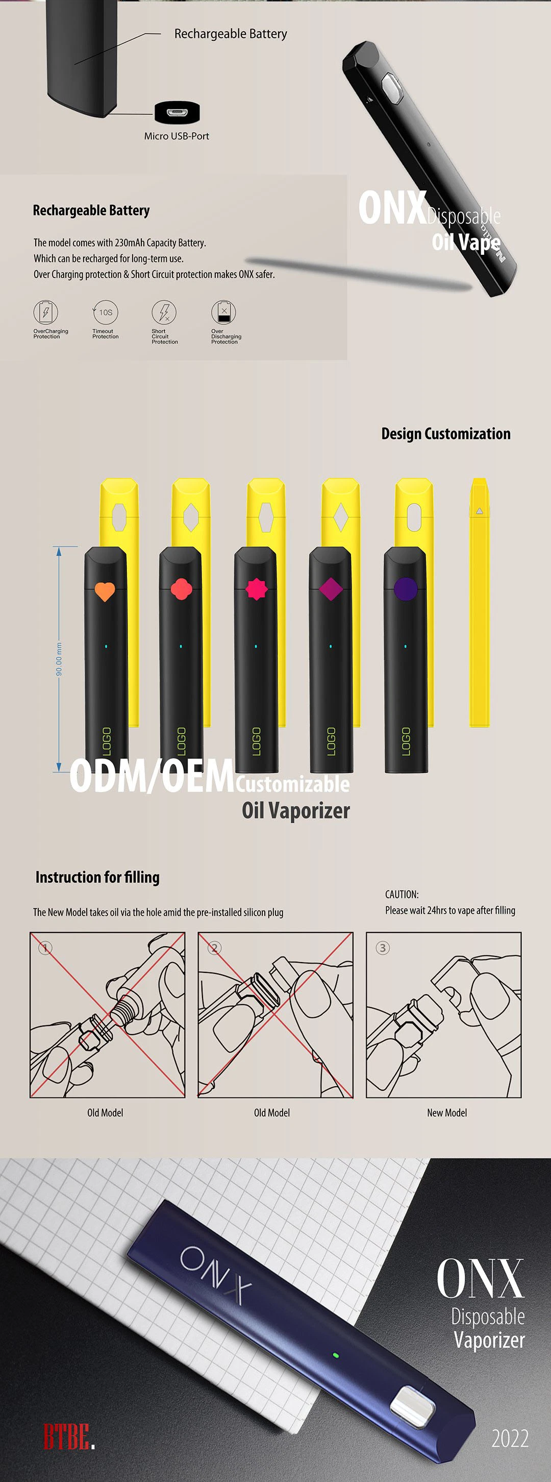 Mayorista/Proveedor de fábrica original Nextvapor 0.5/1ml bolígrafo desechable Vape Sistema Pod Starter Kit vaporizador Vaporizador Vaporizar Vaper Desechable E-Vapor Zigaretten