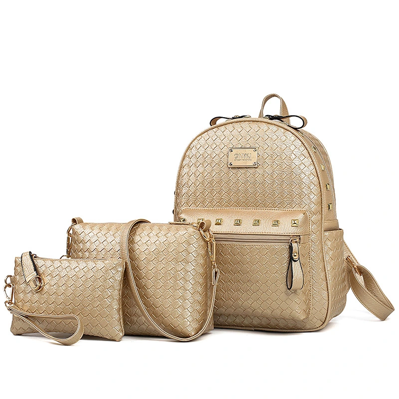 2021 Fashion Custom Luxury Ladies Handbag Lady 3 Pieces PU Leather Tote Bags Set Women Purse Hand Bags