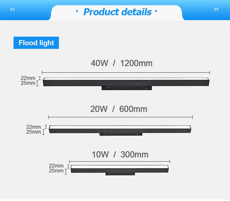 48V Lumière de piste magnétique intelligente Tuya WiFi APP Éclairage linéaire LED